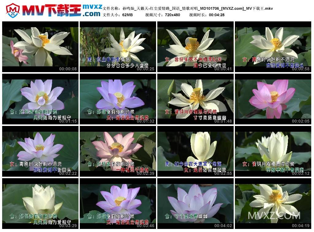 孙鸣灿_天籁天-红尘爱情路_国语_情歌对唱_MD101706